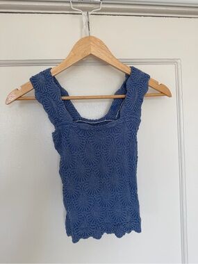 Free People Love Letter Cami - Blue